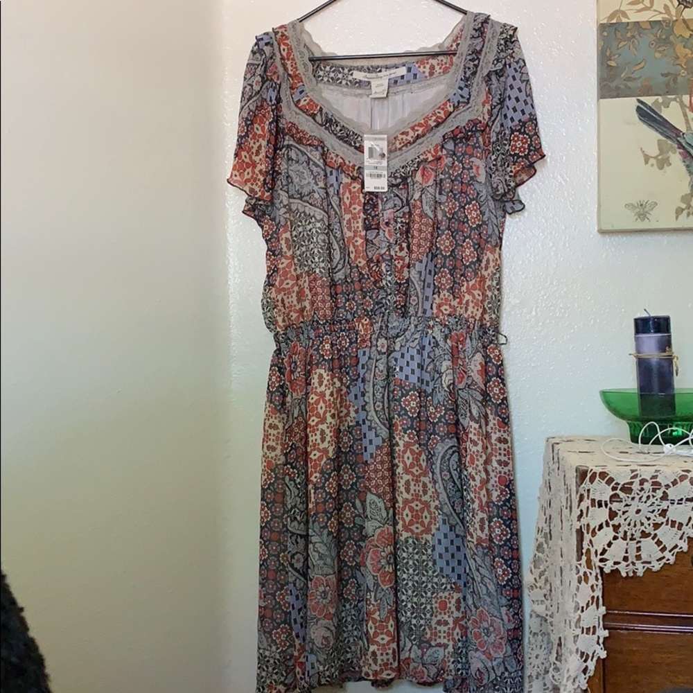 American Rag ruffle lace dress